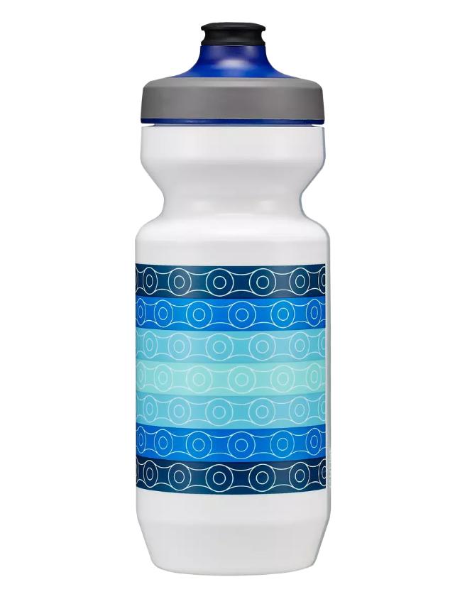 Blå/hvit kjedemønster