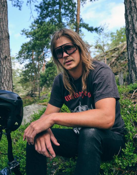 Matt sort ramme - Blanke glass