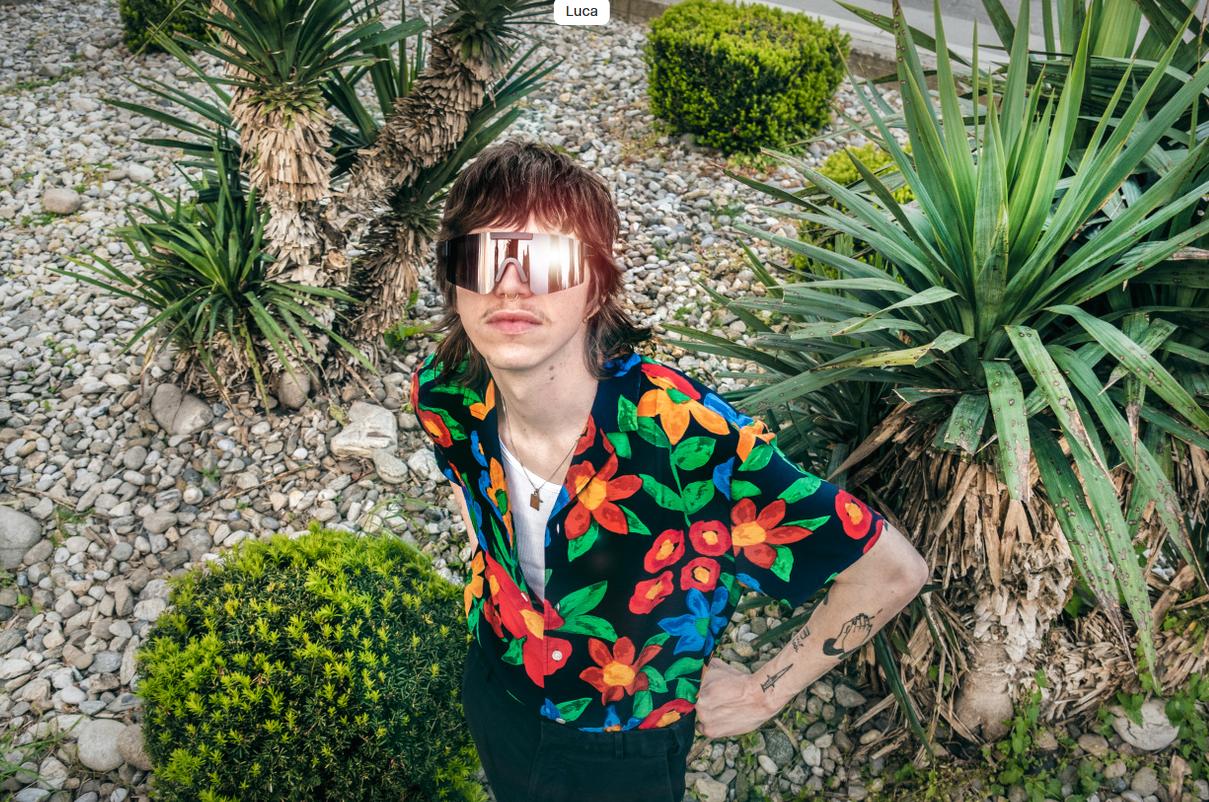 Matt sort ramme - Copper Mirror glass