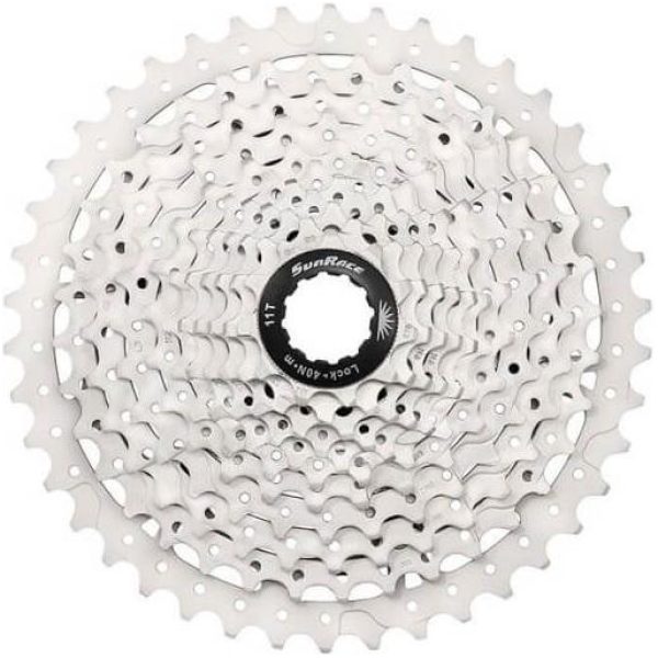 SunRace - MS3 Cassette, 10-speed, 11-42 Metallico Silver