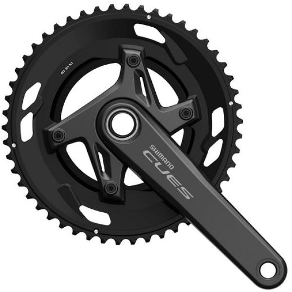 Shimano - CUES Kranksett FC-U6030-2 2-PIECE CRANKSET 10/9-delt 172,5 mm 50-34T