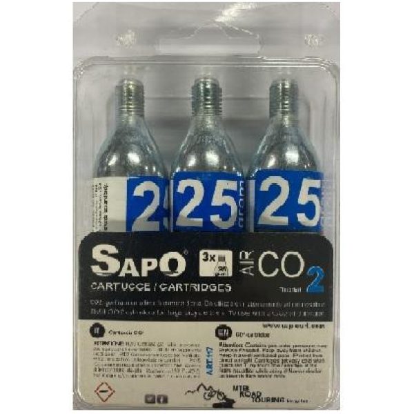 SAPO - Sapo Blister 3PK CO2 Patroner, 25 gr