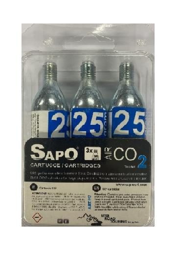 SAPO - Sapo Blister 3PK CO2 Patroner, 25 gr